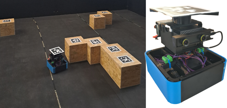 Automatisiertes Testfeld für mobile Roboter